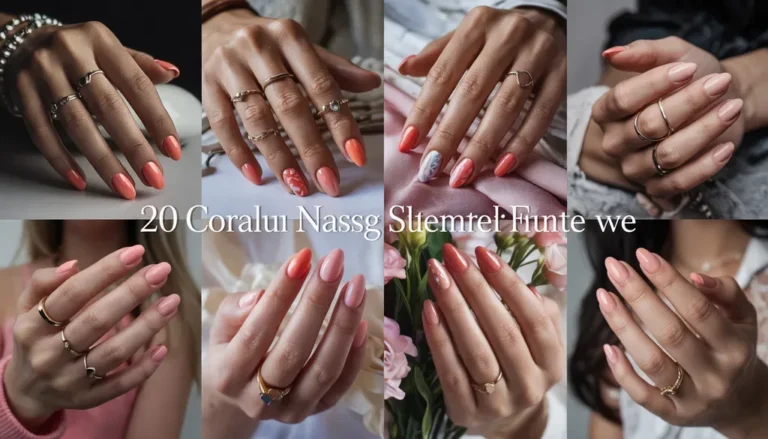 20 Coral Nail Designs for a Summer Glow