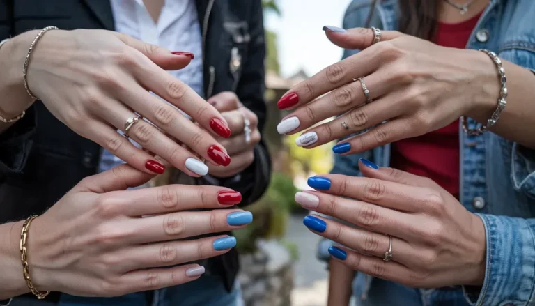 20 Classic Red White and Blue Nails for Summer Style